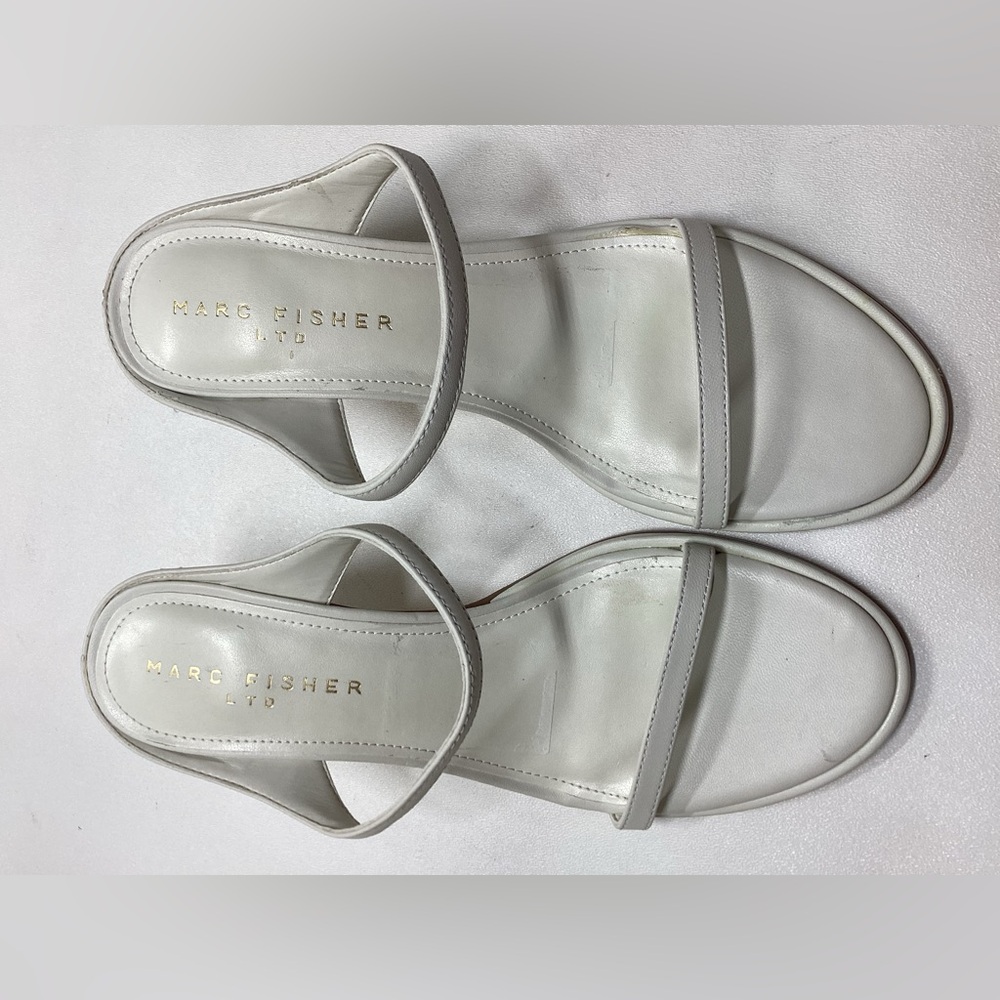 Marc Fisher LTD Alonde kitten heels  white Sandals - Picture 14 of 15
